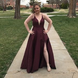 Maroon Prom Dress